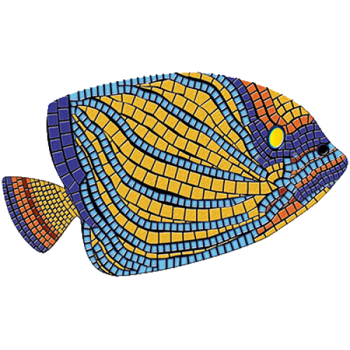 Angelfish Mosaic - MED 59" x 35" 